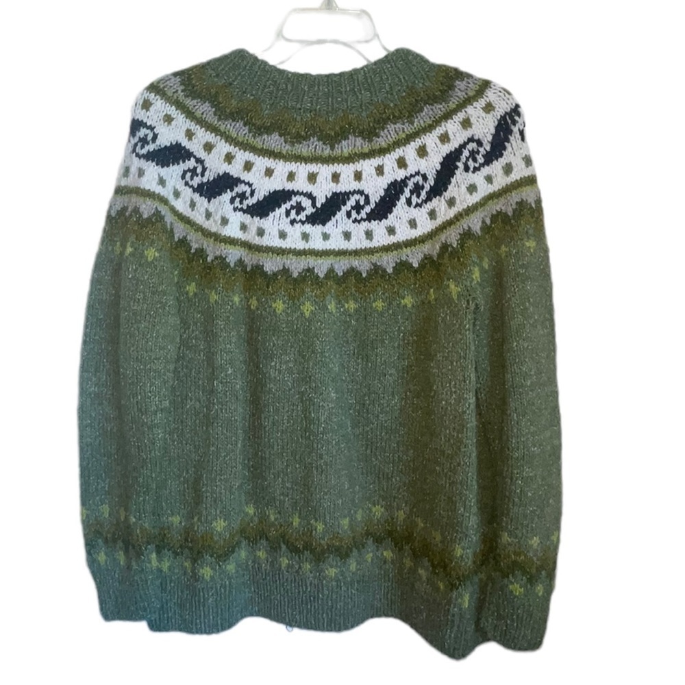 Otavalo Native American Wool, full zip Sweater. Size Medium- see measurements. - Picture 6 of 10
